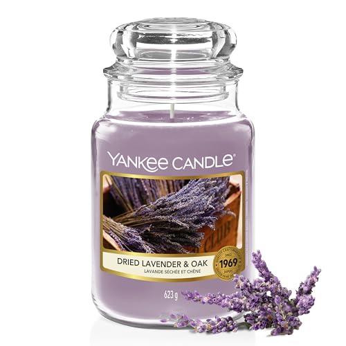 Yankee Candle Candela Profumata in Giara Grande, Lavanda Essiccata e Quercia, Farmers’ Market Collection
