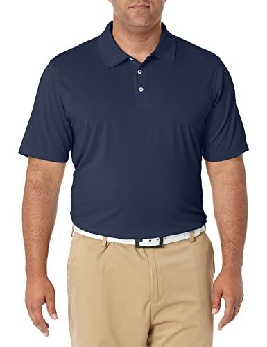 Amazon Essentials Polo da Golf a Maniche Corte ad Asciugatura Rapida Uomo, Blu Marino Scuro, L