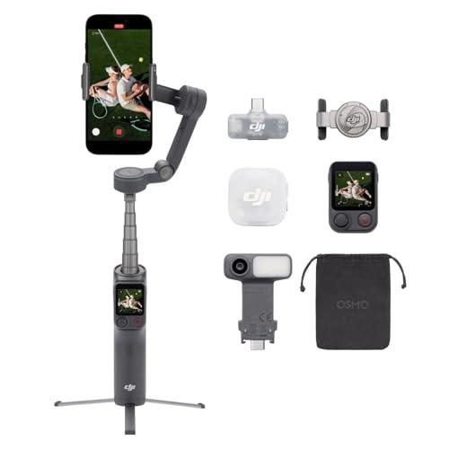 Osmo Mobile 8P+Trasmettitore Mic Mini 2, gimbal smartphone, micro wireless