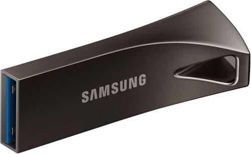 Samsung Flash Drive BAR PLUS MUF-512BE4/APC Chiavetta USB Pen Drive da 512 GB, colore grigio, velocità di lettura fino a 400 MB/s, compatibile con PC, notebook, TV, stereo