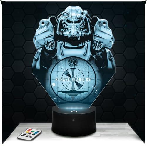 Lampephoto.fr - Lampada 3D Fall o, oggetto da Gioco Fall o, Idea Regalo per Appassionati di Videogiochi, Decorazione Con Luce Soffusa, Lampada da NottE. Idea Regalo originale per Adolescenti, Led TOP