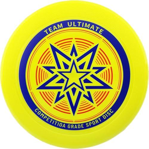 Rcbzzp Disco da Lancio Professionale, Frisbee definitivo, Sport Divertenti all'Aria Aperta, Frisbee da Ultimate, Frisbee da Professionale, Adatto a Giocatori Occasionali e Professionisti (Giallo)