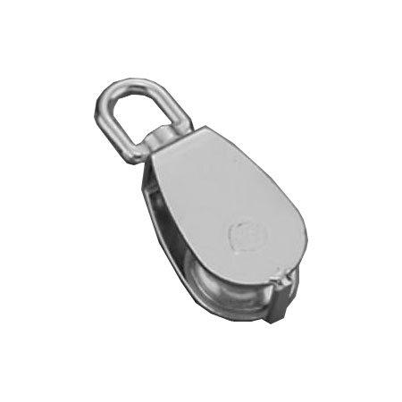 BOZZELLO IN ACCIAIO INOX AISI 304 CON BUSSOLA IN OTTONE - PULEGGIA Ø 50 MM