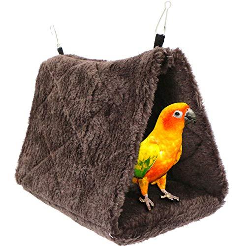 gexuamz Amaca per Uccelli Nido D'uccello Giocattolo per Pappagalli, Cuccia da Appendere per Gabbia, Appesa Cuccia di Peluche,Happy Hut Letto Tenda, per Ara, Parrocchetti, Cacadu Canarini.