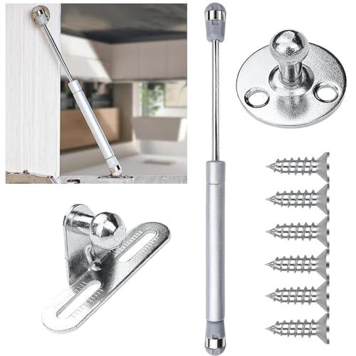 EVOTRADE Pistone a Gas - Apertura a scendere verso il BASSO - Braccetto Molla per Apertura Sollevamento Ante Mobili (15 Kg, Interasse 247mm)