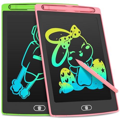 2 Pezzi Tavoletta da Scrittura per Bambini da 8,5 Pollici, LEYAOYAO Lavagnetta Cancellabile Bambini, Lavagna Giocattolo per Bambini, Durevole e Facile da Usare Regali per Bambini di 3-8 anni