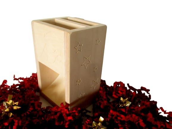 sKupy XMAS, cassa amplificatore altoparlante naturale in legno per smartphone