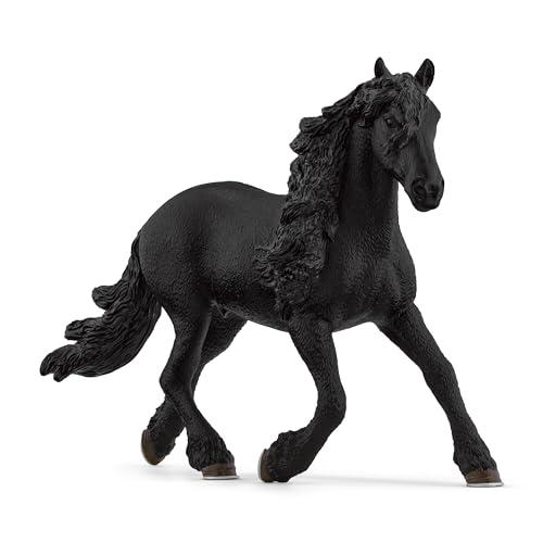 schleich 13975 Stallone Frisone, da 5 anni, HORSE CLUB - Figura, 5 x 16 x 11 cm