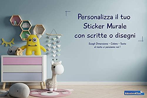 Adesivo Murale con scritta personalizzata Adesivo4you