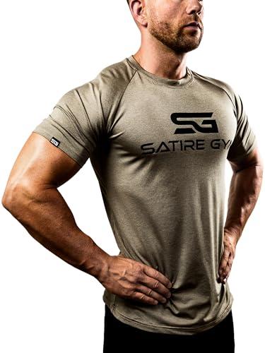 Satire Gym T-Shirt Sportiva da Uomo, S - XXL - Leggera e Traspirante, Ottimale per la Corsa e Fitness