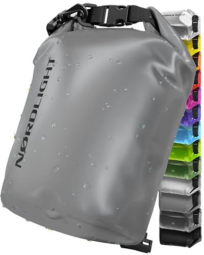Nordlight Dry Bag Sacca Impermeabile - (5L, Antracite) Zaino Impermeabile, Sacca Stagna Borsa Impermeabile con Chiusura a Rotolo - Spiaggia, Canoa, Stand Up Paddling, Immersioni