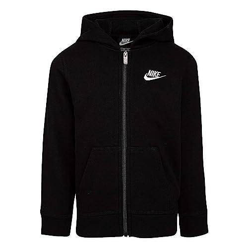 Nike Giacchetto con Cappuccio Bambino Nero 86F321023 Nero 6-7 Anni