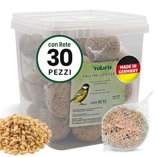 Eggersmann volaris Gnocchi di cince con rete da 30 pezzi [palline di cincia] 2,9 kg – Mangime per uccelli selvatici – Gnocchi di uccelli ricchi di sostanze nutritive per tutti gli uccelli da giardino