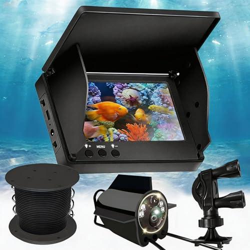 Telecamera Subacquea Pesca, Ecoscandaglio da Pesca Impermeabile IP65 Fish Finder con 5