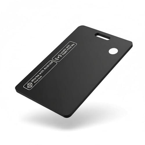 Air Tag Card per iOS e Android, carta tracciante ricaricabile sottile per portafoglio per Apple Find My e Google Find My Device, carta anti-smarrimento impermeabile IP68 per valigie e borse