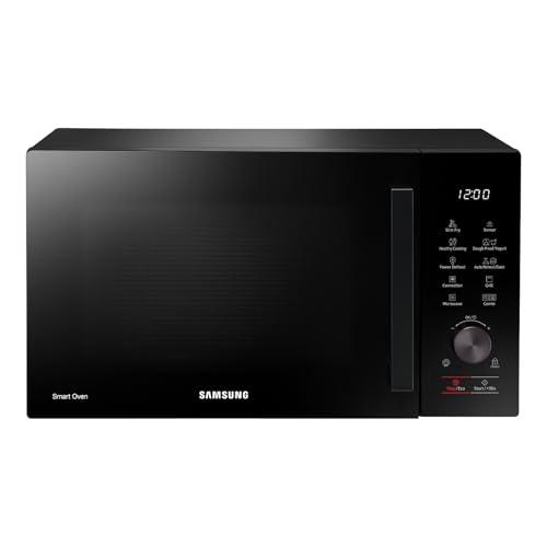 Samsung Forno a Microonde Combinato Bespoke Cottura Ventilata MC28A5137KKE1 con Piatto Doratore e Vaporiera inclusi, Frittura ad aria, Sensor Cook, Capacità: 28L, Colore: Nero, LxAxP: 51,7 x 31,0 x 47