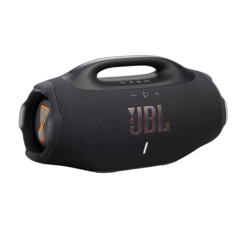 JBL Boombox 4, Speaker Bluetooth Portatile, JBL Pro Sound con AI Sound Boost, IP68 Resistente ad Acqua e Polvere, Fino a 34 Ore di Autonomia, Auracast Multi-Speaker, Doppio Bass Boost, Nero