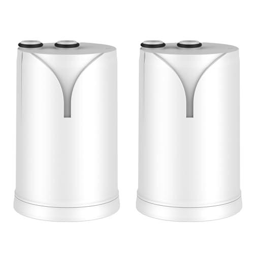 GLACIER FRESH On Tap Cartuccia filtro acqua HF, compatibile con il sistema di filtraggio Brita® On Tap | Cartuccia di ricambio HF per filtro on tap Pro V MF | filtro acqua per rubinetto 600L (2 pezzi)