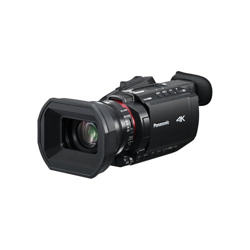 Panasonic HC-X1600E Videocamera Professionale 4K 60p con Obiettivo Grandangolare 25mm, Zoom Ottico 24x, OIS Ibrido 5 Assi, Wi-Fi, USB PD, Nero