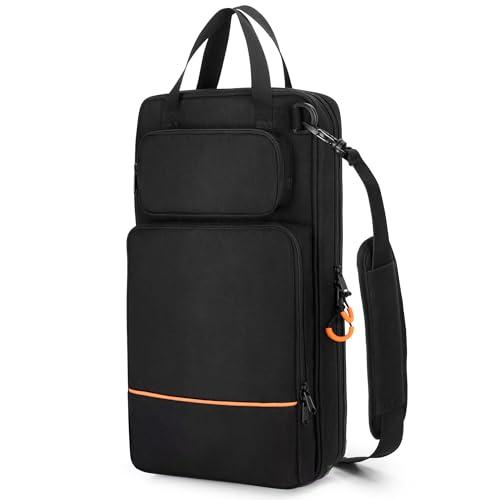 Damero Borsa a levetta da tamburo 600D Porta di bacchetta Hangoble Borsa di stoccaggio del tamburo portatile con spallatta regolabile