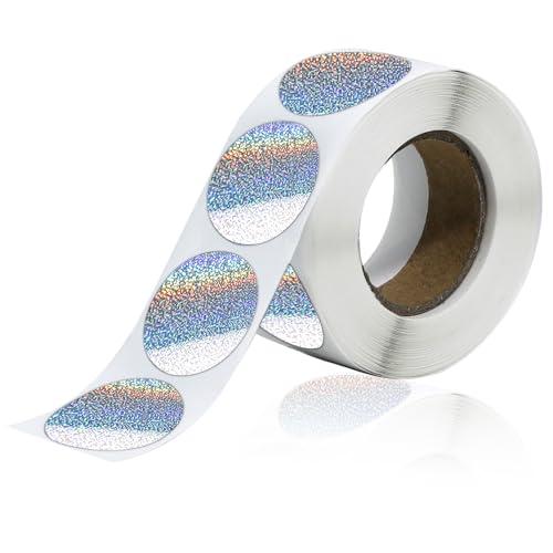 Mozeat Lens 500 Pezzi Adesivi Rotondi Glitter Olografici, Adesivi Autoadesivi a Punti Lucidi da 1 Pollice Adesivi con Etichette Scintillanti in Lamina Adesivi Cerchio Divertente Ricompensa Incentivazi