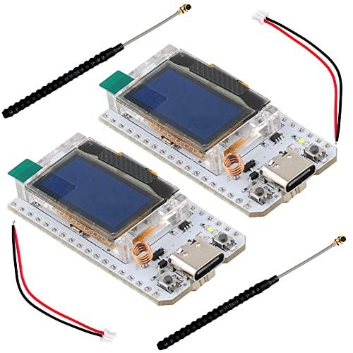 DIYmalls 868MHz Lora V3 Modulo ESP32 OLED Board + 7cm Lora Antenna per Meshtastic LoRawan IOT (Confezione da 2), Not per Heltec V2