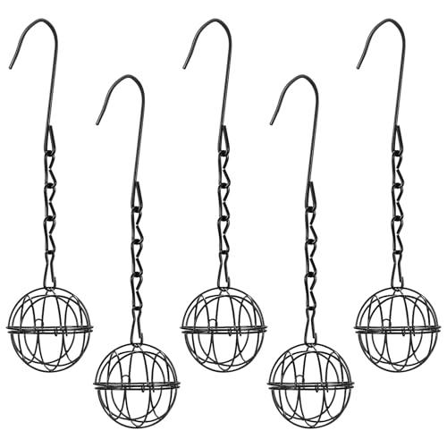 5 Pz Mangiatoia per Uccellini da Esterno, 7 cm Mangiatoia per Palle di Grasso, Mangiatoia Uccelli Selvatici, Mangiatoia Uccellini Appeso Mangiatoia per Giardino, Mangiatoie per Uccelli da Esterno.