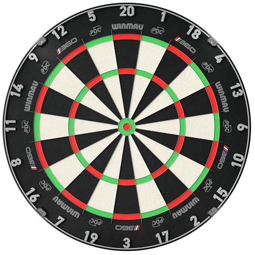 WINMAU - Blade 360 Bersaglio per freccette - Triple Core Carbon -Rotazione Completa -Grafica Simmetrica - Bersaglio professionale PDC con specifiche ufficiali per tornei per gli appassionati freccette