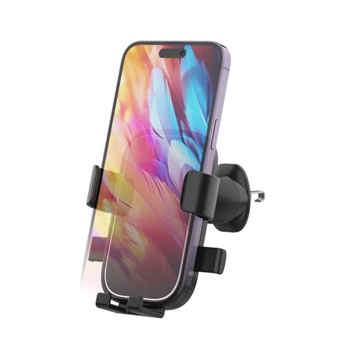 GRIFEMA Porta Cellulare Auto per Bocchette Aria con Bloccaggio Automatico, Rotazione 360° e Uso con Una Mano per Smartphone 4.7-7 Pollici anche con Custodia​