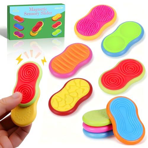 Kssvzz Fidget Toys Magnetici,6 Pezzi Antistress Bambini per Autismo e ADHD,Aiuta ad Alleviare Lo Stress e l'ansia,Giochi Autismo per Concentrarsi,Anti Stress Gadget Silenziosi,Idea Regalo