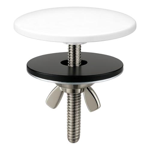 XNTONG - Copertura Foro Rubinetto, Copertura Foro Rubinetto 5 cm, Copertura Lavabo in Ottone Cromato, Adatta per Tappi di Foro Lavello per Cucina e Bagno di Casa, Copertura Foro Lavello (Bianco)