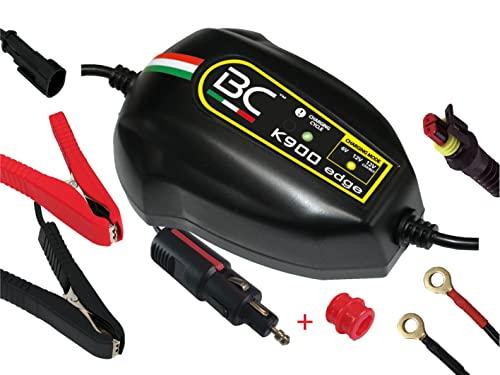 BC Battery Controller K900 EDGE Caricabatterie/Mantenitore Intelligente 1 Amp per BMW, per Batterie 6V/12V/12V CAN-BUS Piombo-Acido, adatto per Moto e Scooter fino a 100Ah