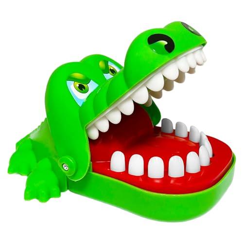 Cuackamily Piccoli Denti di Coccodrillo Giocattoli Gioco per Bambini, Coccodrillo Giocattolo, Coccodrillo Mordere Dito Dentista Giochi Divertenti Giocattoli, Gioco di Feste Regalo per Bambini Adulti