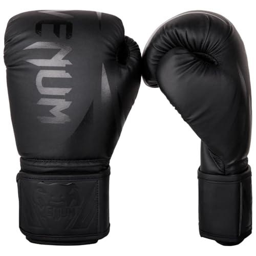 Venum Challenger 2.0 Bambini, Guantoni da Boxe Unisex-Youth, Nero/Nero, 8-ounce