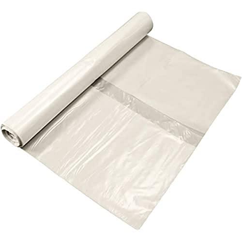 Home>it Sacchi per rifiuti in LDPE extra resistenti, trasparenti, 50 µm, 870 × 1360 mm, 240 litri, 10 pezzi per rotolo, ideali per lavori di smaltimento impegnativi