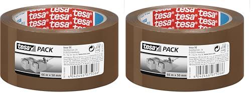 Tesa TE58173-00000-00 Tesapack Standard PP Ruidoso, Marrone, 66 m x 50 mm