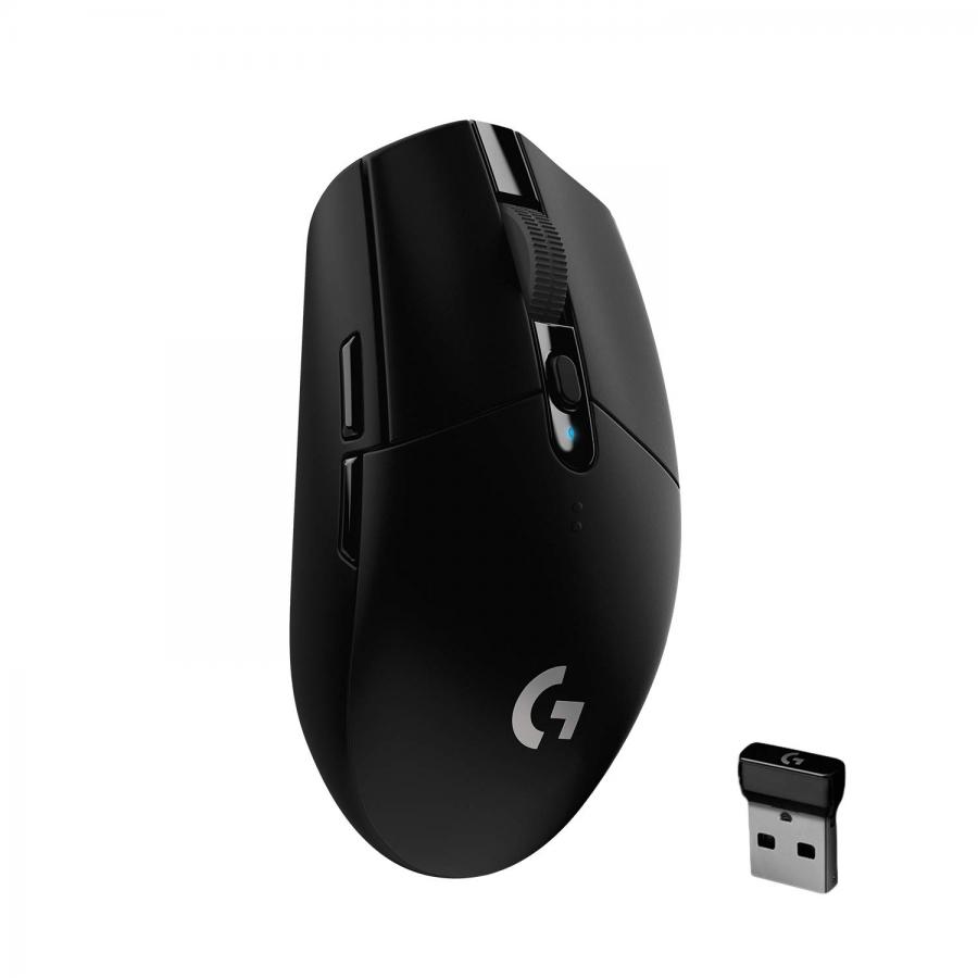 Logitech G305 LIGHTSPEED Mouse Gaming Wireless, Sensore 12K HERO, 12.000 DPI, Design Leggero, 6 Pulsanti Programmabili, Batteria 250 Ore, Memoria Integrata, PC/Laptop - Nero