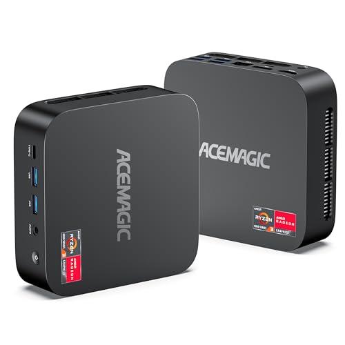 ACEMAGIC Kron Mini K1 Mini PC, AMD Ryzen 4300U (4C/4T, Fino a 3.7GHz),Win 11 Pro Mini Computer 16GB DDR4 RAM 512GB M.2 2280 SSD,AMD Radeon Graphics 1400MHz, BT5.2/WIFI 6/per Ufficio, Studio,Business