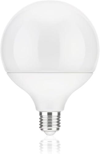 Bratek 1 Lampadina Led E27 Luce Calda 3000k 24w 2045 Lumen - Lampadina Globo LED E27 Grande G125 - Lampada Globo Equivalente 175w a Incandescenza o 150w Alogene