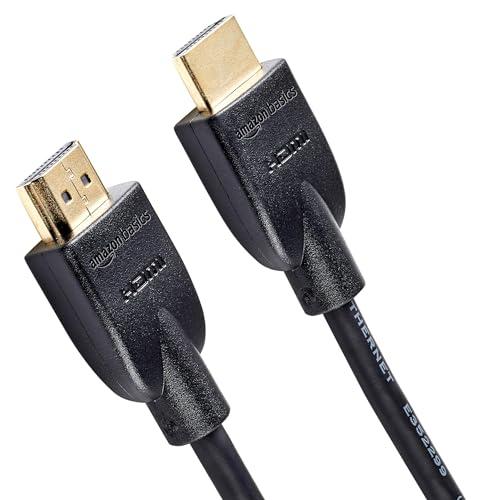 Amazon Basics Cavo HDMI 4K da 1.8 m, alta velocità con Ethernet 18 Gbps, 4K@60 Hz, 2160p, Nero
