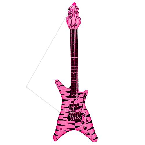 WIDMANN MILANO PARTY FASHION - Chitarra gonfiabile, lunghezza circa 105 cm, strumento, air guitar, festa a tema, carnevale
