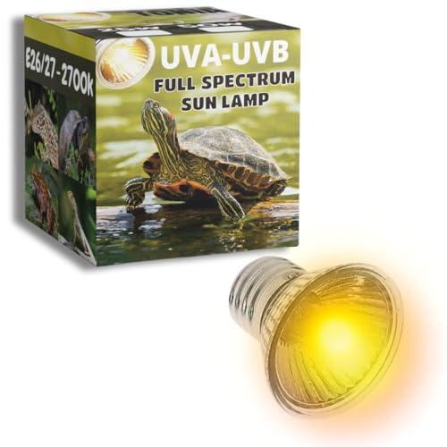 Tonia Lampada UVB 3.0 25W e 50W – Luce solare a spettro completo per rettili e anfibi (1, 25w)