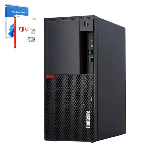 Lenovo - PC veloce con Intel Core i7 6700 - Computer desktop + Silent Computer per ufficio e home Office da 4 GHz - 32 GB - SSD da 1000 GB - USB3.0 - WLAN - Include Windows 11 Pro e Office 2016