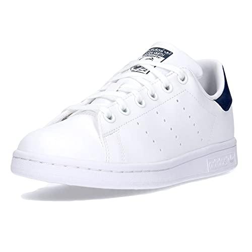 adidas Stan Smith J, Sneaker Unisex - Bambini e ragazzi, Ftwr White Ftwr White Dark Blue, 36 EU