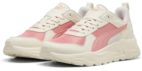 PUMA Trinity 2 LT, Scarpe da Ginnastica Unisex-Adulto, Warm White-Pink Fruit-Vapor Gray, 39 EU
