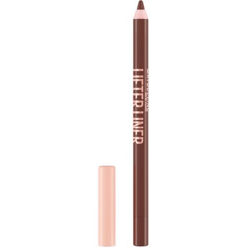 Maybelline New York Matita Labbra, Labbra Rimpolpate, Liftate e con Contorni Definiti, Texture Cremosa e Idratante, Con Acido Ialuronico e Olio di Jojoba, Lifter Liner, Tonalità: 001 Cross The Line