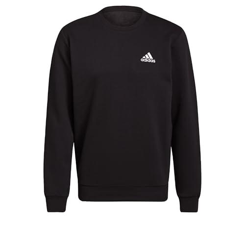 adidas Homme Essentials FEELCOZY Fleece Sweatshirt, Black/White, L
