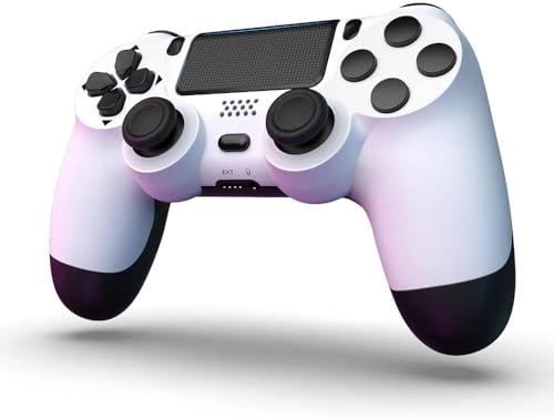 Trosvan Controller wireless per PS4, Joystick PS4 Controller di gioco compatibile con PS4/Pro/Slim Gamepad con Doppia Vibrazione/Jack per Cuffie da 3,5mm/Sensore Giroscopio a 6 Assi/Touch Pad