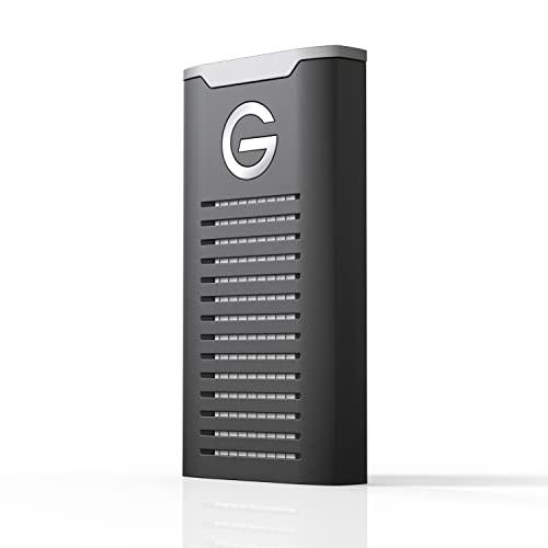 SanDisk Professional 4TB, G-DRIVE SSD, ultra-resistente a shock, acqua e polvere, unità SSD NVMe portatile, velocità fino a 1050MB/s, USB-C (10 Gbit/s), USB 3.2 Gen 2, Thunderbolt 3