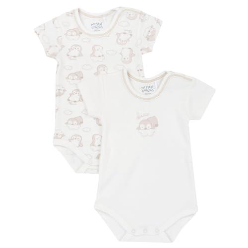 Chicco Body In Cotone, A Manica Corta, Apertura Entrogamba, Pigiamino per bambino e neonato Unisex - Bimbi 0-24, Bianco, 6 mesi